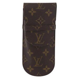 Authentic LOUIS VUITTON Monogram Etui Lunette Rabat Glasses Case bst192-022826